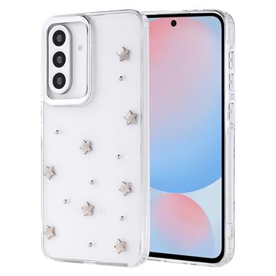 Galaxy A56 Uyumlu Kılıf Airbag Tasarımlı Simli Şeffaf Zore Kutup Kapak