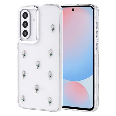 Galaxy A56 Uyumlu Kılıf Airbag Tasarımlı Simli Şeffaf Zore Kutup Kapak