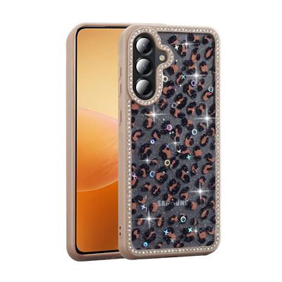 Galaxy A56 Uyumlu Kılıf Taşlı ve Simli Tasarım Zore Azra Kapak