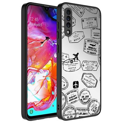 Galaxy A70 Uyumlu Kılıf Aynalı Desenli Kamera Korumalı Parlak Zore Mirror Kapak