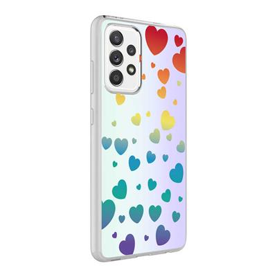 Galaxy A72 Uyumlu Kılıf Zore M-Blue Desenli Kapak