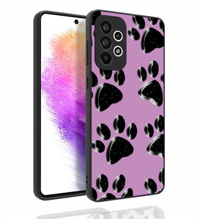 Galaxy A73 Uyumlu Kılıf Desenli Kamera Korumalı Parlak Zore Nora Kapak