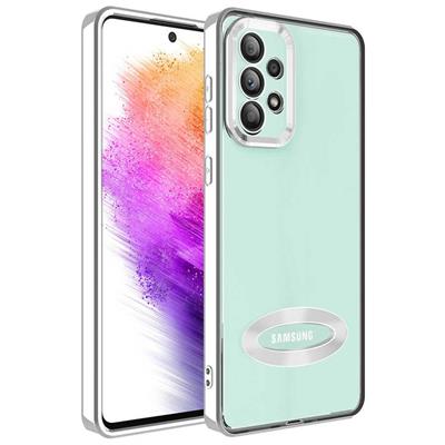 Galaxy A73 Uyumlu Kılıf Kamera Korumalı Logo Gösteren Zore Omega Kapak