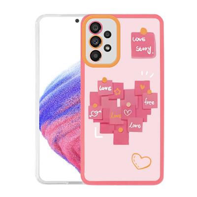 Galaxy A73 Uyumlu Kılıf Zore M-Fit Desenli Kapak