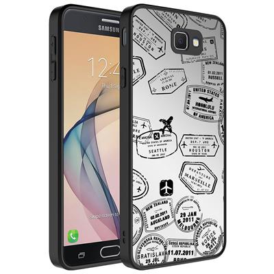Galaxy J7 Prime Uyumlu Kılıf Aynalı Desenli Kamera Korumalı Parlak Zore Mirror Kapak