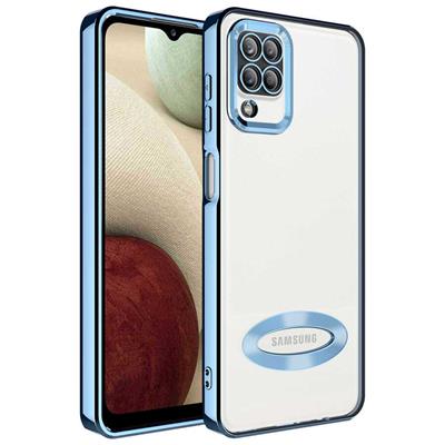 Galaxy M12 Uyumlu Kılıf Kamera Korumalı Logo Gösteren Zore Omega Kapak