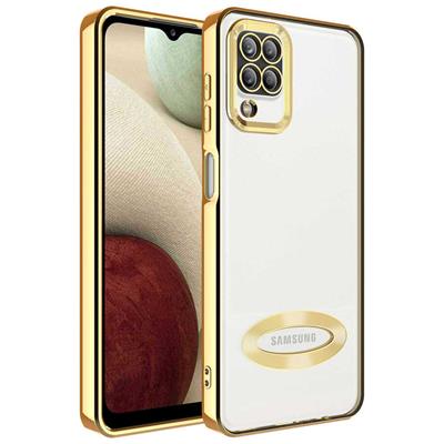 Galaxy M12 Uyumlu Kılıf Kamera Korumalı Logo Gösteren Zore Omega Kapak