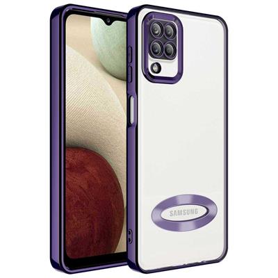 Galaxy M12 Uyumlu Kılıf Kamera Korumalı Logo Gösteren Zore Omega Kapak