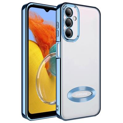 Galaxy M14 Uyumlu Kılıf Kamera Korumalı Logo Gösteren Zore Omega Kapak