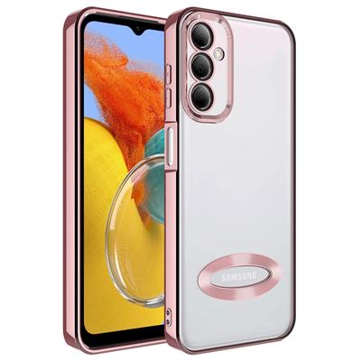Galaxy M14 Uyumlu Kılıf Kamera Korumalı Logo Gösteren Zore Omega Kapak