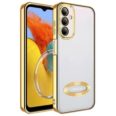 Galaxy M14 Uyumlu Kılıf Kamera Korumalı Logo Gösteren Zore Omega Kapak