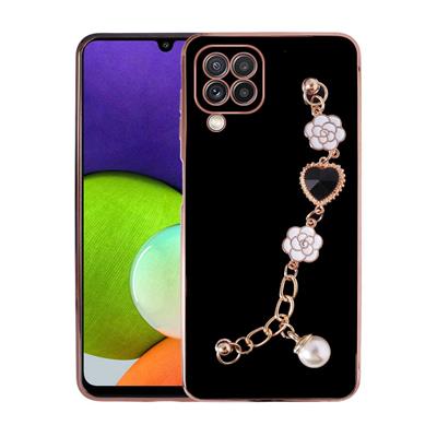 Galaxy M22 Uyumlu Kılıf El Tutamaçlı Kamera Korumalı Zore Taka Silikon Kapak
