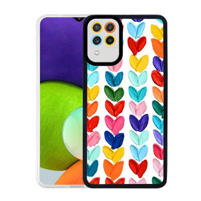 Galaxy M22 Uyumlu Kılıf Zore M-Fit Desenli Kapak