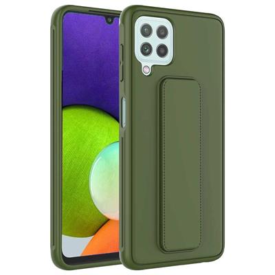 Galaxy M22 Uyumlu Kılıf Zore Qstand Kapak