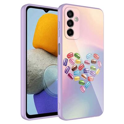 Galaxy M23 Uyumlu Kılıf Kamera Korumalı Desenli Sert Silikon Zore Epoksi Kapak