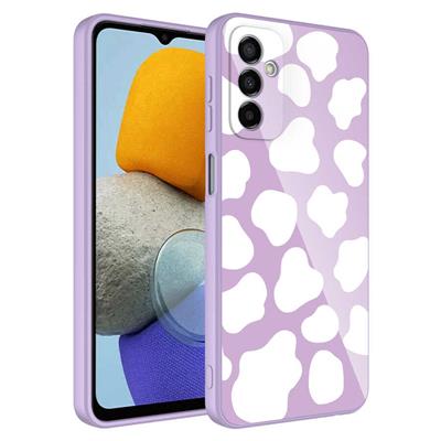 Galaxy M23 Uyumlu Kılıf Kamera Korumalı Desenli Sert Silikon Zore Epoksi Kapak