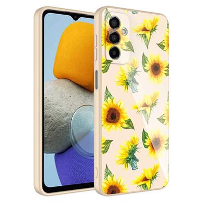 Galaxy M23 Uyumlu Kılıf Kamera Korumalı Desenli Sert Silikon Zore Epoksi Kapak