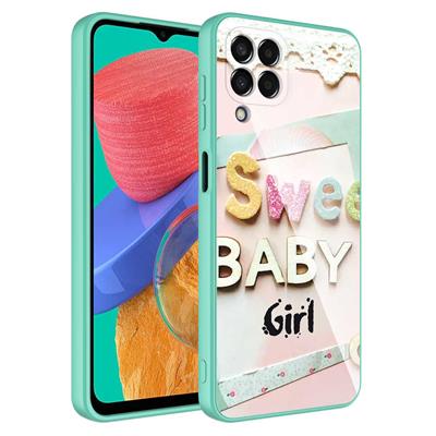 Galaxy M33 Uyumlu Kılıf Kamera Korumalı Desenli Sert Silikon Zore Epoksi Kapak