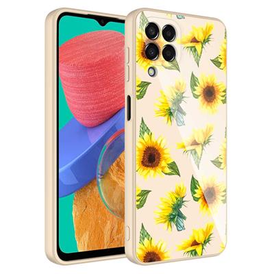 Galaxy M33 Uyumlu Kılıf Kamera Korumalı Desenli Sert Silikon Zore Epoksi Kapak