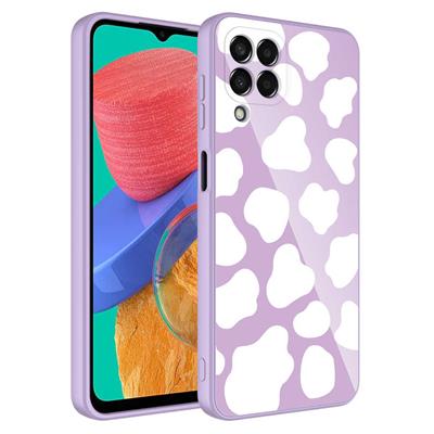 Galaxy M33 Uyumlu Kılıf Kamera Korumalı Desenli Sert Silikon Zore Epoksi Kapak
