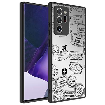 Galaxy Note 20 Ultra Uyumlu Kılıf Aynalı Desenli Kamera Korumalı Parlak Zore Mirror Kapak