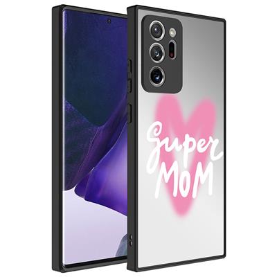 Galaxy Note 20 Ultra Uyumlu Kılıf Aynalı Desenli Kamera Korumalı Parlak Zore Mirror Kapak