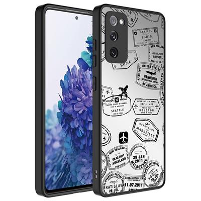 Galaxy S20 FE Uyumlu Kılıf Aynalı Desenli Kamera Korumalı Parlak Zore Mirror Kapak