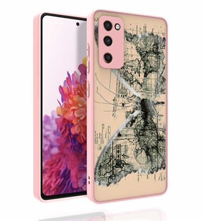 Galaxy S20 FE Uyumlu Kılıf Desenli Kamera Korumalı Parlak Zore Nora Kapak