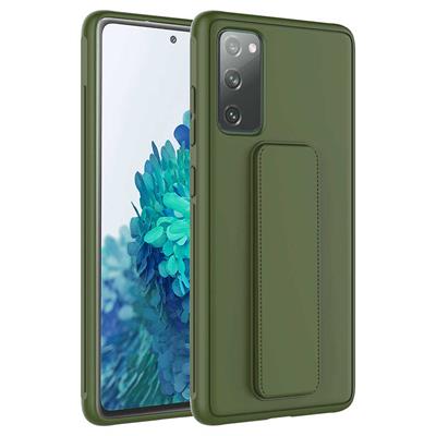 Galaxy S20 FE Uyumlu Kılıf Zore Qstand Kapak