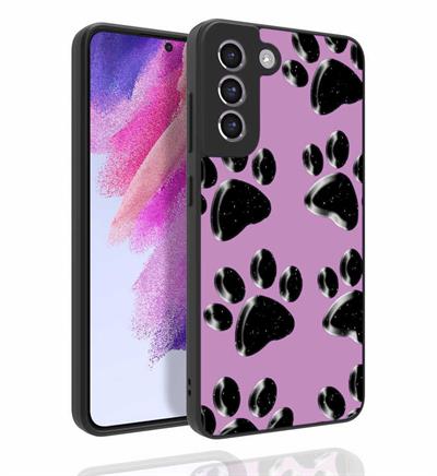 Galaxy S21 FE Uyumlu Kılıf Desenli Kamera Korumalı Parlak Zore Nora Kapak