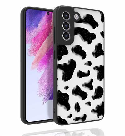 Galaxy S21 FE Uyumlu Kılıf Desenli Kamera Korumalı Parlak Zore Nora Kapak
