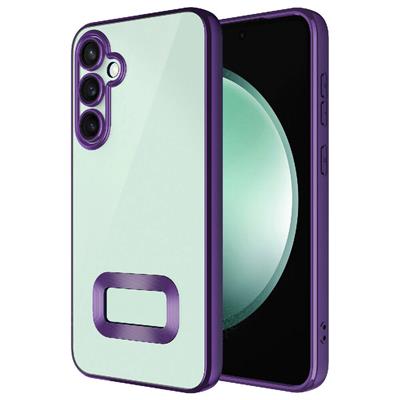 Galaxy S23 FE Uyumlu Kılıf Kamera Korumalı Logo Gösteren Zore Omega Kapak