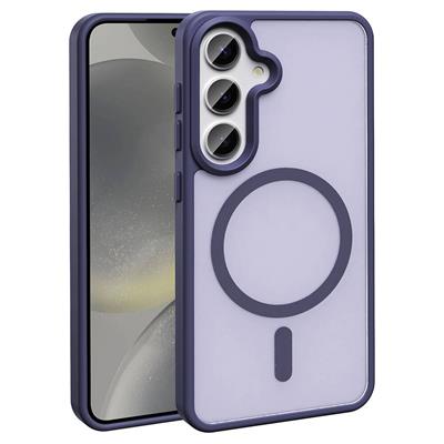 Galaxy S23 FE Uyumlu Kılıf M-safe Şarj Özellikli Mat Arka Yüzey Zore Sio Kapak