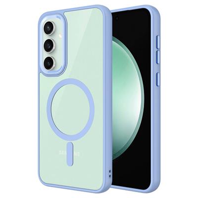 Galaxy S23 FE Uyumlu Kılıf Wireless Şarj Özellikli Zore Krom M-safe Silikon Kapak