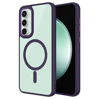 Galaxy S23 FE Uyumlu Kılıf Wireless Şarj Özellikli Zore Krom M-safe Silikon Kapak