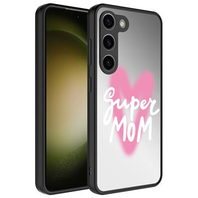 Galaxy S23 Plus Uyumlu Kılıf Aynalı Desenli Kamera Korumalı Parlak Zore Mirror Kapak