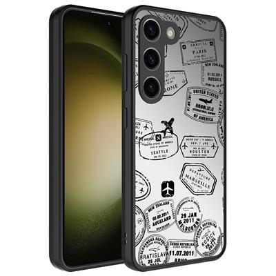 Galaxy S23 Plus Uyumlu Kılıf Aynalı Desenli Kamera Korumalı Parlak Zore Mirror Kapak