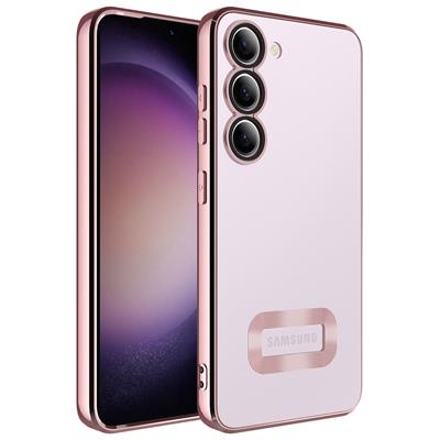 Galaxy S23 Plus Uyumlu Kılıf Kamera Korumalı Logo Gösteren Zore Omega Kapak
