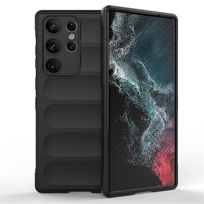 Galaxy S23 Ultra Uyumlu Kılıf Esnek TPU Oyuklu Arka Yüzey Tasarımlı Zore Etnik Silikon Kapak