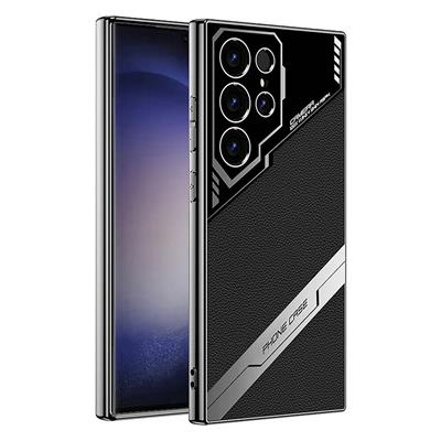 Galaxy S23 Ultra Uyumlu Kılıf Kamera Korumalı Suni Deri Tasarım Zore Yeni Seri Procase Kapak