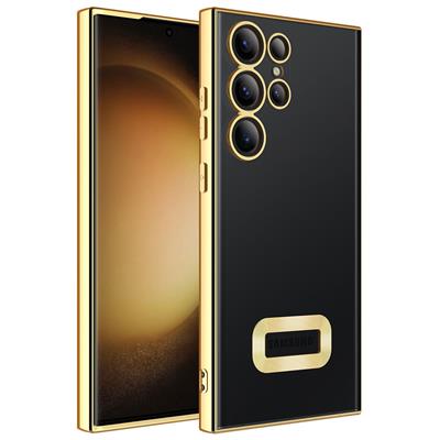 Galaxy S23 Ultra Uyumlu Kılıf Kamera Korumalı Logo Gösteren Zore Omega Kapak