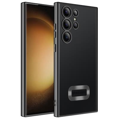 Galaxy S23 Ultra Uyumlu Kılıf Kamera Korumalı Logo Gösteren Zore Omega Kapak