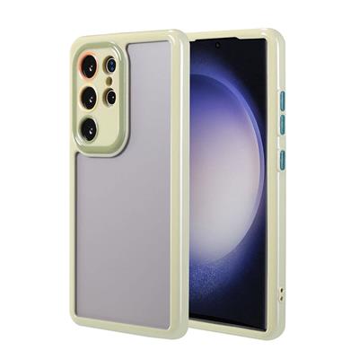 Galaxy S23 Ultra Uyumlu Kılıf Kamera Korumalı Renkli Kenar ve Çerçeve Tasarımlı Zore Vitamin Kapak