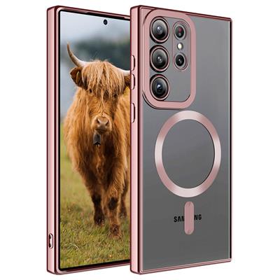 Galaxy S23 Ultra Uyumlu Kılıf M-safe Wireless Şarj Özellikli Zore Setro Silikon