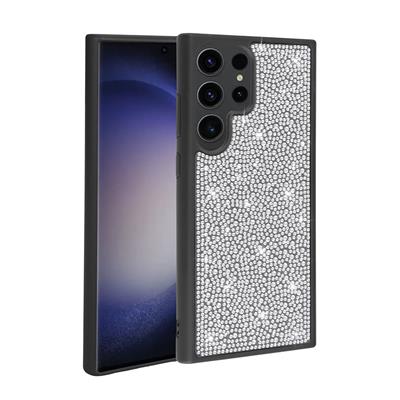 Galaxy S23 Ultra Uyumlu Kılıf Parlak Taşlı Tasarım Zore Ston Kapak