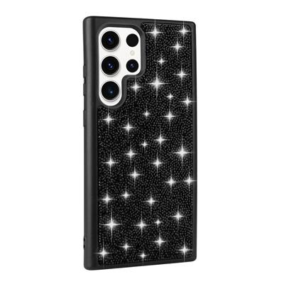 Galaxy S23 Ultra Uyumlu Kılıf Parlak Taşlı Tasarım Zore Pırlanta Kapak