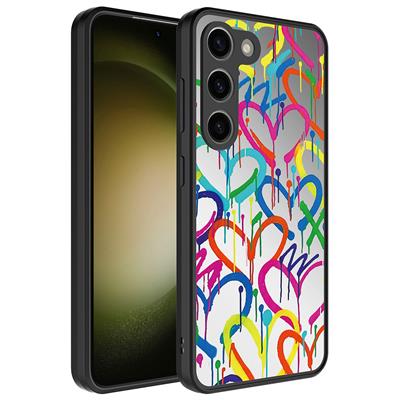 Galaxy S23 Uyumlu Kılıf Aynalı Desenli Kamera Korumalı Parlak Zore Mirror Kapak