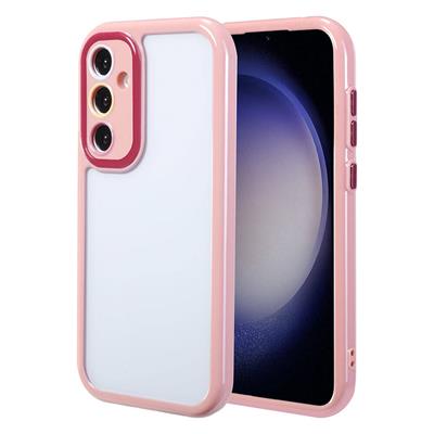 Galaxy S23 Uyumlu Kılıf Kamera Korumalı Renkli Kenar ve Çerçeve Tasarımlı Zore Vitamin Kapak