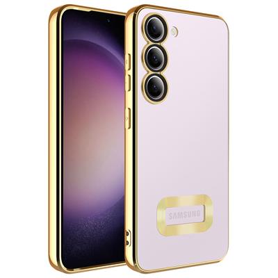 Galaxy S23 Uyumlu Kılıf Kamera Korumalı Logo Gösteren Zore Omega Kapak