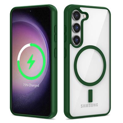 Galaxy S23 Uyumlu Kılıf M-safe Wireless Şarj Özellikli Silikon Zore Ege Kapak